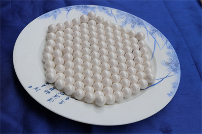 What is the typical density of zirconia beads?